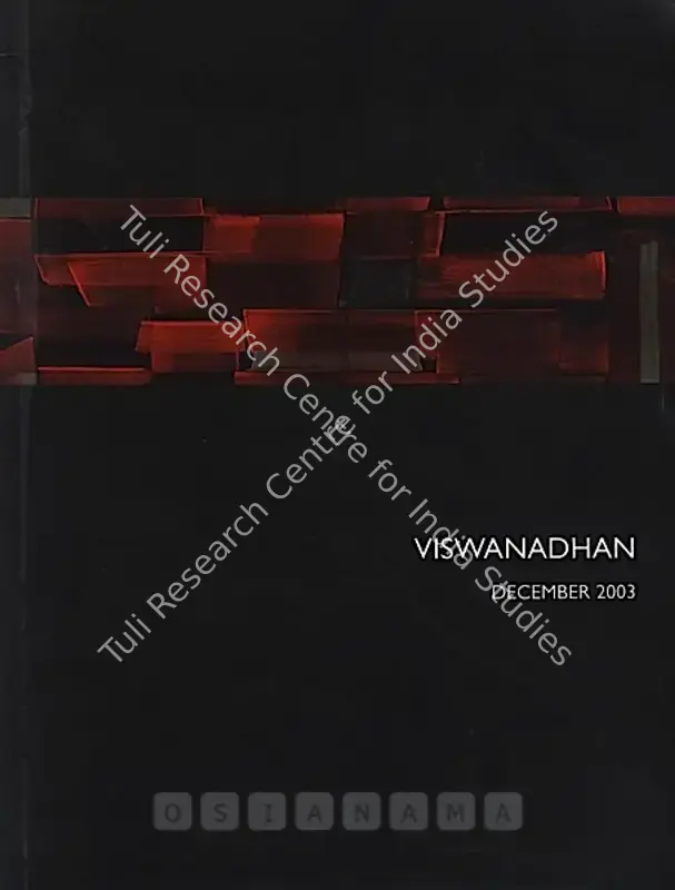 Viswanadhan, V. (Artist). Viswanadhan - Paintings and Drawings 2003. New Delhi: Gallery Espace, 2003 | Solo Exhibition Catalogue  | 00876198