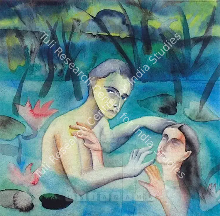 Dodiya, Anju (Artist). Untitled. Watercolour on paper, 1993 | Painting | FineArts | 00576564