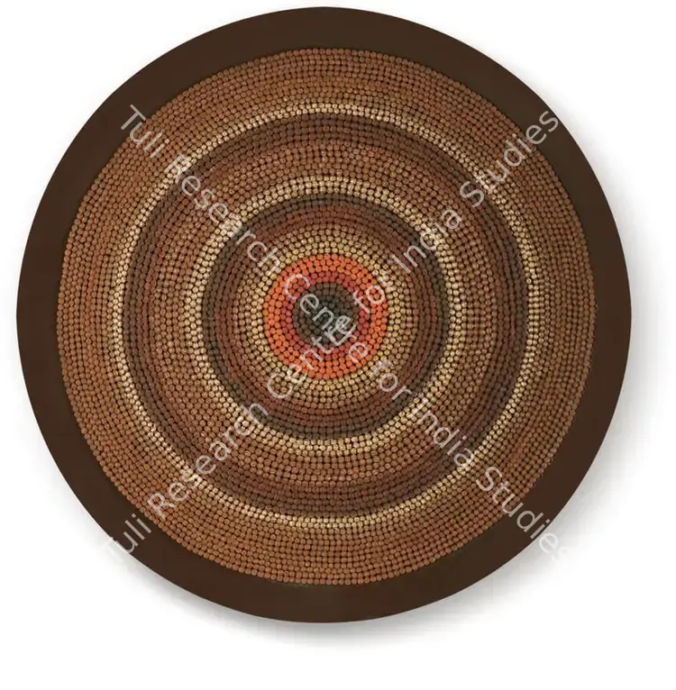 Shah, Kalpana (Artist). Untitled. Rudraksh and gold-plated beads on aluminum, 2020 | Sculpture | FineArts | 00603850