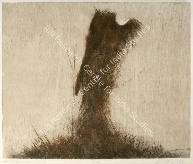 Kar, Sanat (Artist). Head. Wood Intaglio, 1976 | Graphic Art | FineArts | 00562480