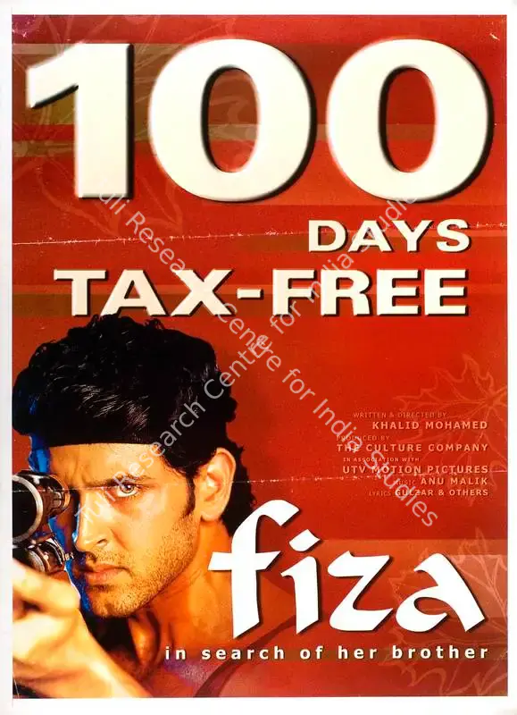 Guha, Pradeep (Producer), Fiza, 2000 | Full Sheet Poster | CinemaEducation | 00768811