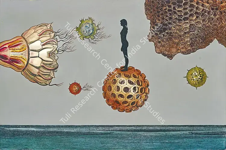 Chawla, Sonia Mehra (Artist). Evolve. Acrylic on canvas, 2014 | Painting | FineArts | 00419055