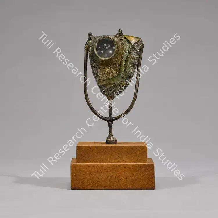 Kanniappan, S. (Artist). Untitled. Bronze and glass on wood base, n.d. | Sculpture | FineArts | 00417363