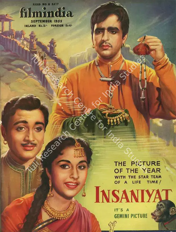 Patel, Baburao (Editor). Filmindia. 21(9). Bombay: Yusufali Nensey, September 1955 | Magazine | CinemaEducation | 00796650