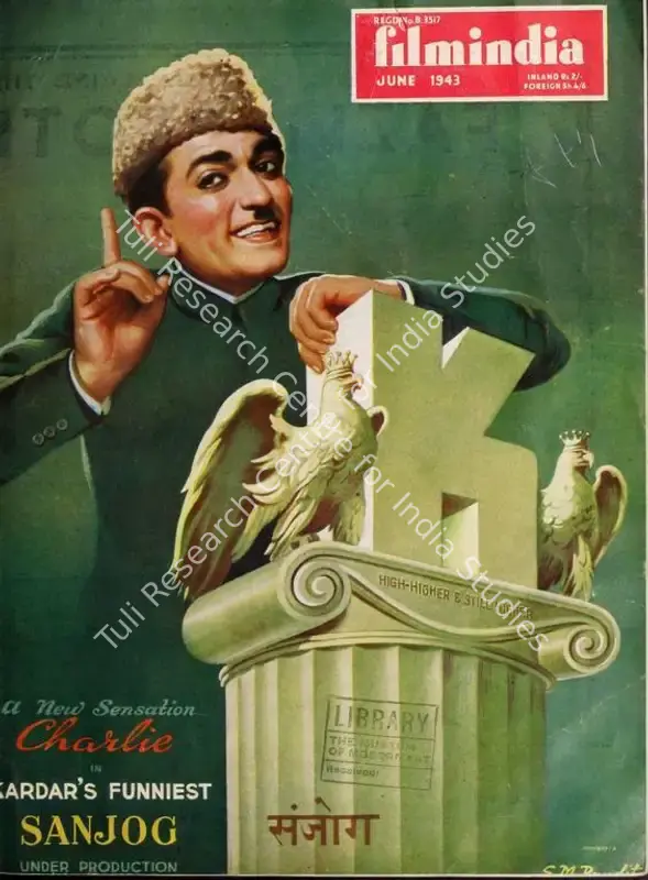 Patel, Baburao (Editor). Filmindia. 9(6). Bombay: Baburao Patel, June 1943 | Magazine | CinemaEducation | 00796503