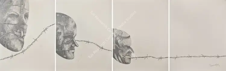 Chaturvedi, P.N. (Artist). Untitled. Mixed media on paper, 2006 | Painting | FineArts | 0024143