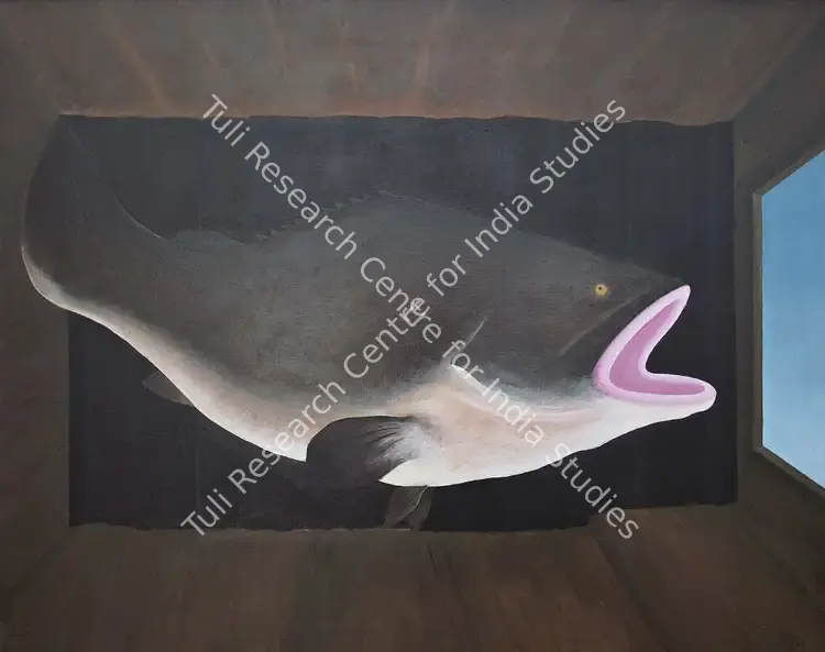 Ranade, Dilip (Artist). Will You Escape?. Acrylic on canvas, n.d. | Painting | FineArts | 00645063