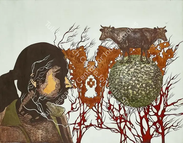 Chawla, Sonia Mehra (Artist). Untitled. Mixed media on canvas, 2009 | Painting | FineArts | 00547218