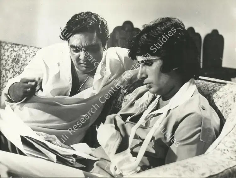 Mehra, Prakash (Producer), Laawaris, 1981. Prakash Mehra directs Laawaris | Working Still, The Bachchans, 2024 | CinemaEducation | 00647587