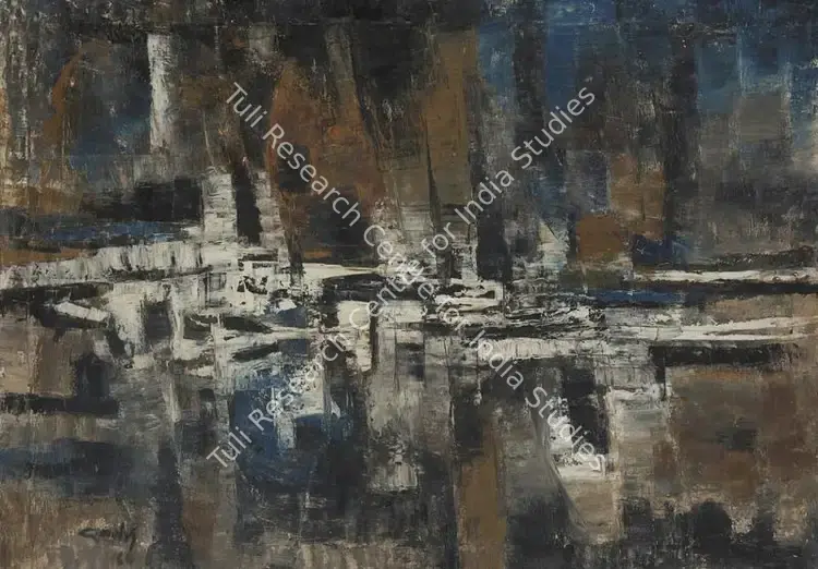 Qadri, Sohan (Artist). Untitled. Oil on canvas, 1964 | Painting | FineArts | 00341399
