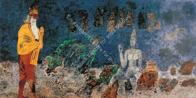 Santhanaraj, A.P. (Artist). Brahma. Oil and Acrylic on canvas, 1982 | Painting | FineArts | 00599085