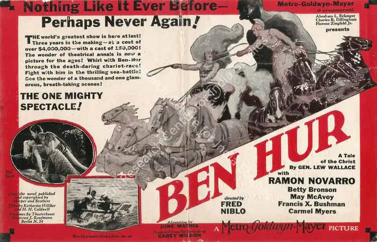 Niblo, Fred (Director), Ben Hur, 1925 | Handbill | CinemaEducation | 00760538