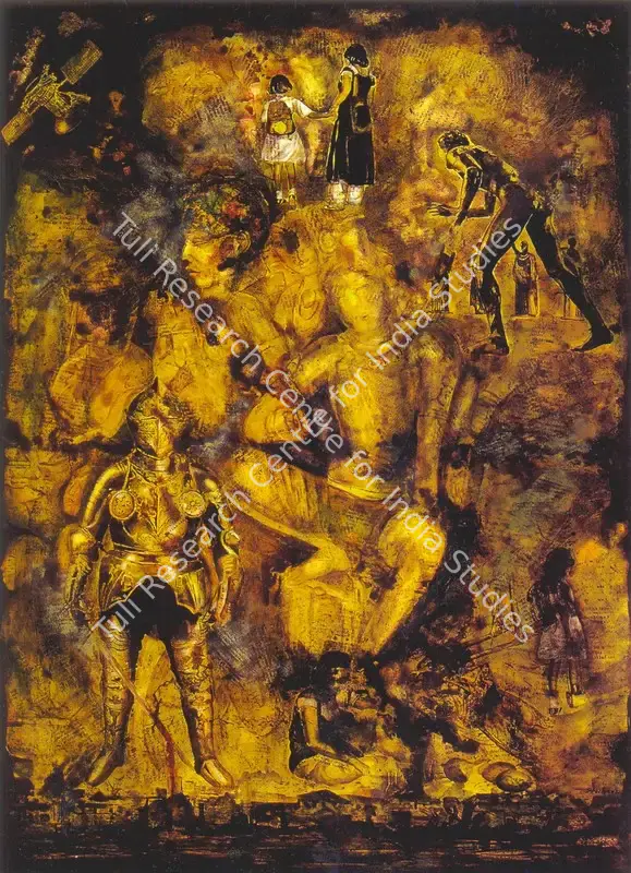 Basak, Aditya (Artist). Journey. Mixed media, acrylic and tempera on paper, 2002 | Painting | FineArts | 00574832