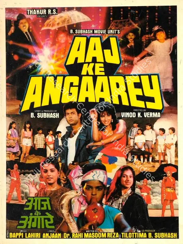 Subhash, B. (Producer), Aaj Ke Angaarey, 1988 | Song-Synopsis Booklet | CinemaEducation | 00862675