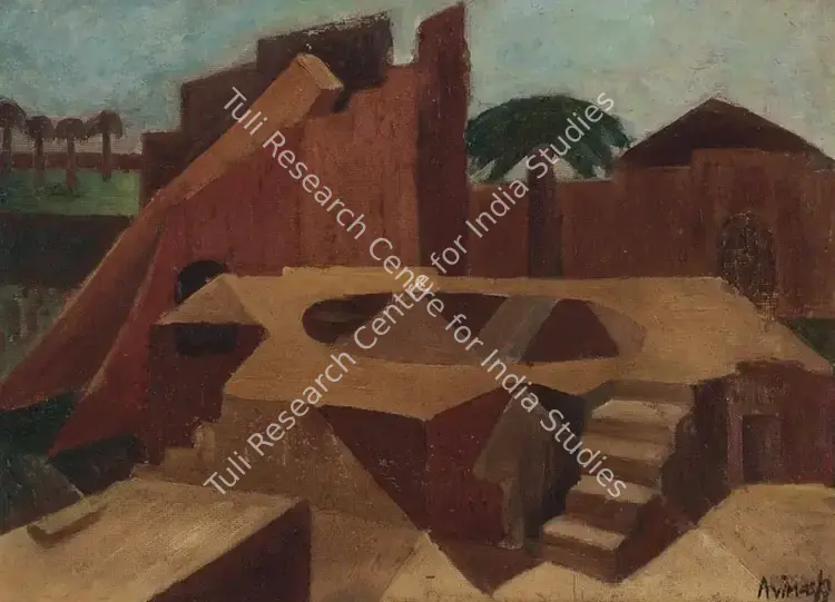 Chandra, Avinash (Artist). Untitled. Oil on canvas, 1953 | Painting | FineArts | 00363276