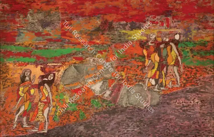 Santhanaraj, A.P. (Artist). Untitled. Acrylic on canvas, 1994 | Painting | FineArts | 00362373