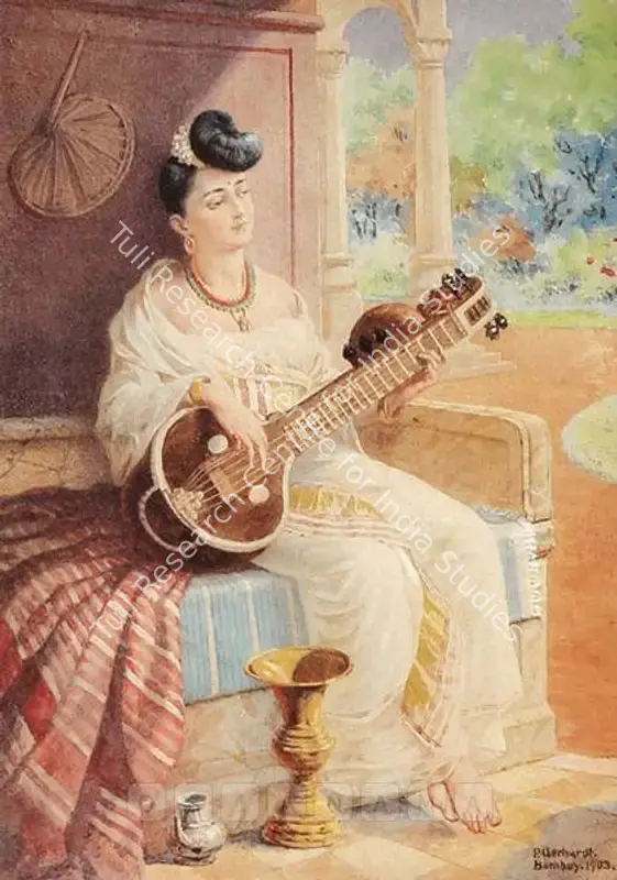 Gerhardt, P. (Artist). Malabar Beauty. Watercolour on paper, 1903 | Painting | FineArts | 00375959