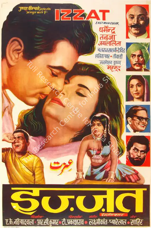 Nadiadwala, A.K. (Producer), Izzat, 1968 | Half Sheet Poster | CinemaEducation | 00764092