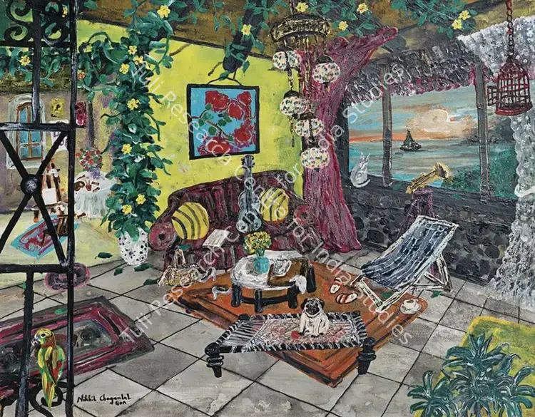 Chaganlal, Nikhil (Artist). Good Morning. Acrylic on board, 2016 | Painting | FineArts | 00604678
