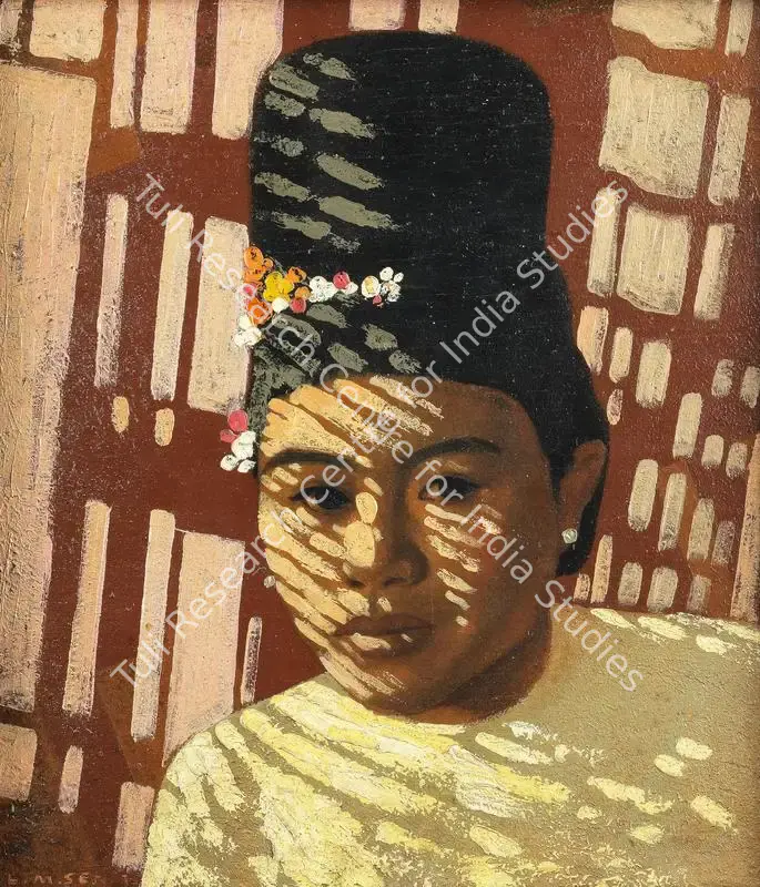 Sen, Lalit Mohan (Artist). Sunlight. Oil on board, n.d. | Painting | FineArts | 00547659