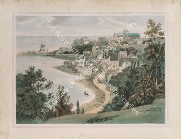 Daniell, William (Artist). Rye, Sussex. Watercolour on paper, 1820 | Painting | FineArts | 00603544