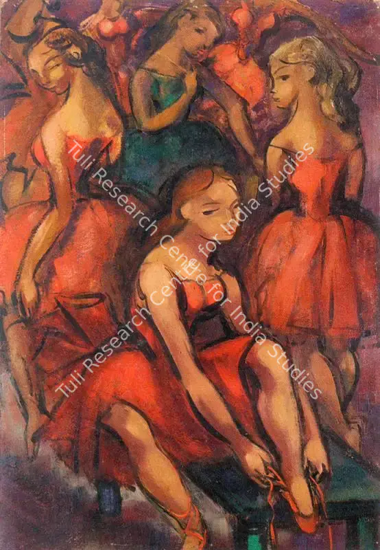 Krishna, Mary (Artist). The Ballerina. Oil on canvas laid down on board, n.d. | Painting | FineArts | 00372534