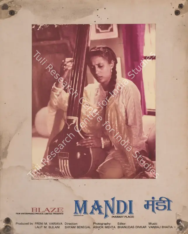 Mehta, Ashok (Cinematographer), Mandi, 1983 | Photographic Still Mounted on Lobby Card | CinemaEducation | 00765846