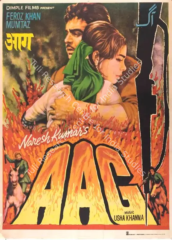 Kumar, Naresh (Producer), Aag, 1967 | Full Sheet Poster | CinemaEducation | 00766170