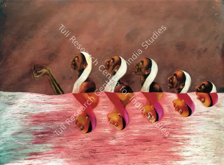 Caur, Arpana (Artist). Yatra. Oil on canvas, 1987 | Painting  | 00880874