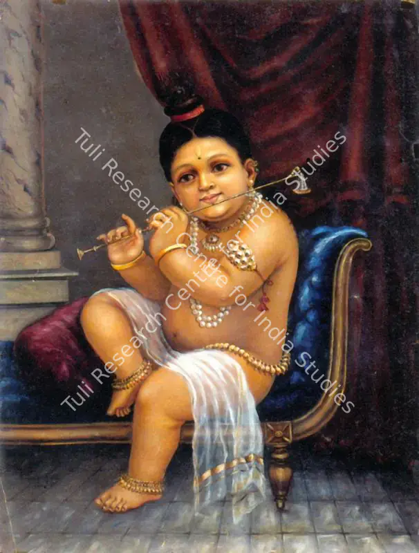 Naidu, R. Regunatha (Artist). Bala Krishna. Oil on paper, 1893 | Painting | FineArts | 00374196