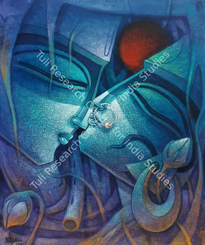 Ray, Nityam Singha (Artist). Untitled. Acrylic on canvas, 2018 | Painting | FineArts | 00546457