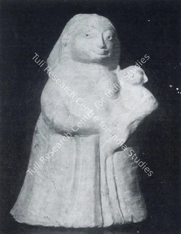 Dhanapal, S. (Artist). Mother and Child. Terracotta, 1957 | Marg, December 1962 | Sculpture | FineArts | 00674913
