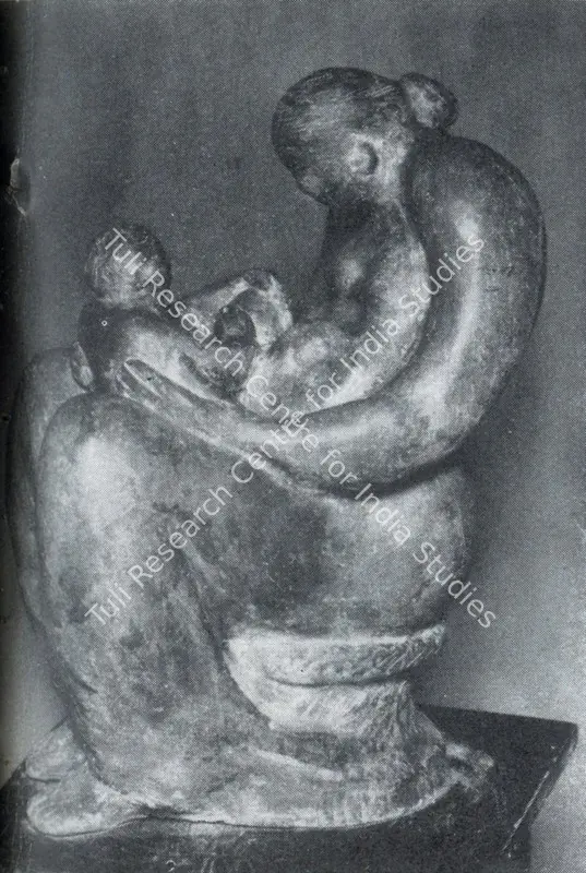 Dagupta, Prodosh (Artist). Mother and Child. Cast Stone, 1950 | Marg, December 1962 | Sculpture | FineArts | 00674775