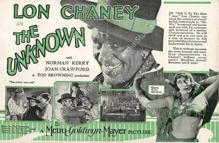 Thalberg, Irving (Producer), The Unknown, 1927 | Handbill | CinemaEducation | 00795091