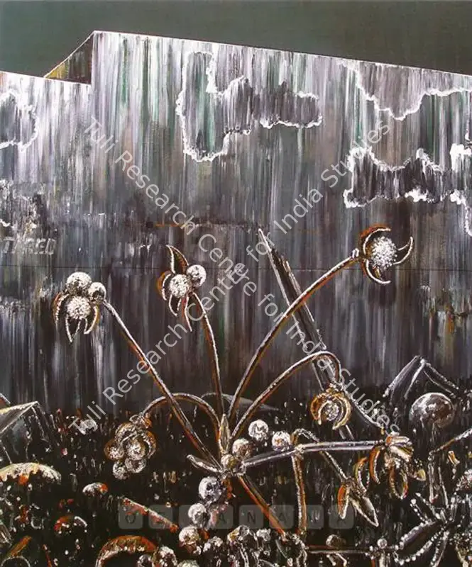 Krishnan, Rajan (Artist). Study For Yard. Acrylic on canvas, 2006 | Painting | FineArts | 00561249