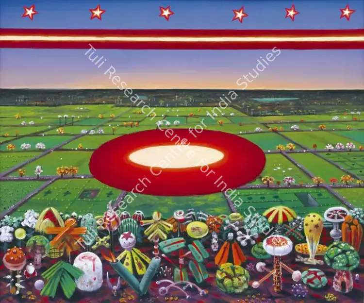 Basu, Jyothi (Artist). Stary Night III. Oil on canvas, 2007 | Painting | FineArts | 00334996
