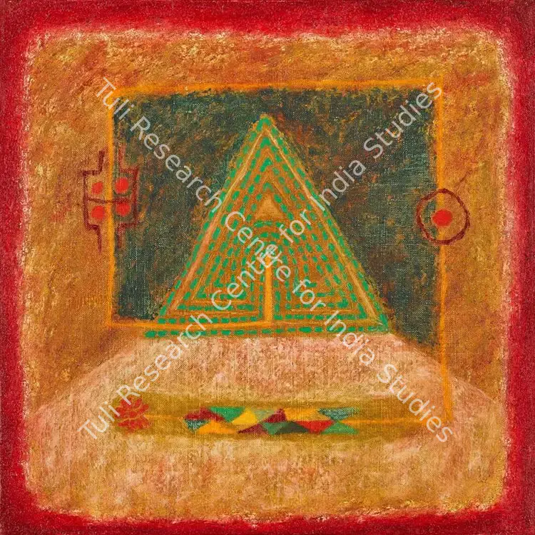Panchal, Satish (Artist). Totem. Oil on canvas, 1974 | Painting | FineArts | 00417371