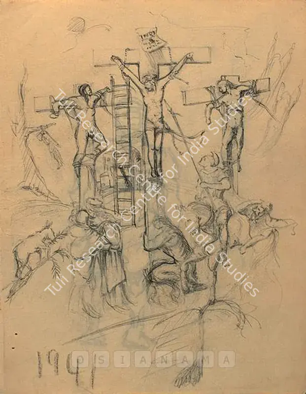 Souza, F.N. (Artist). Untitled. Pencil on paper, 1941 | Drawing | FineArts | 00755778