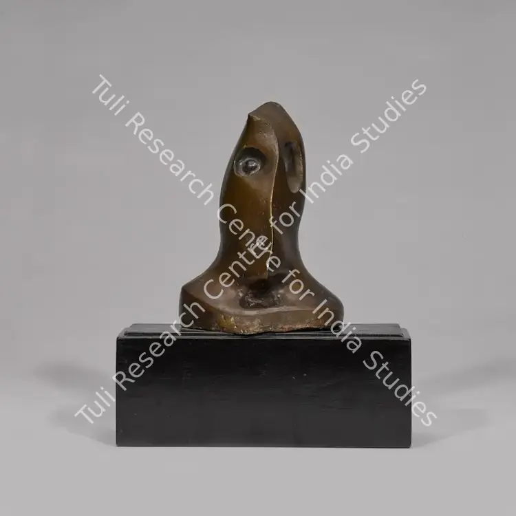 Sehgal, Amar (Artist). Hunger. Bronze and wooden base; Edition 5/5, 1960 | Sculpture | FineArts | 00547613