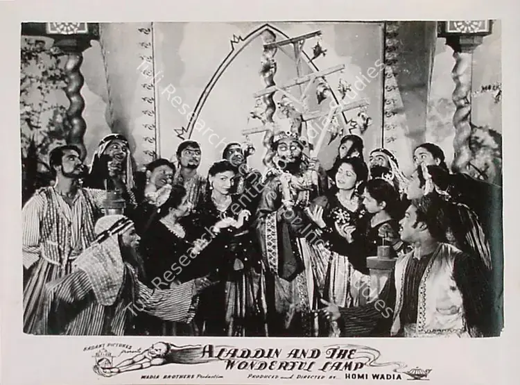 Wadadeker, Anant (Cinematographer), Aladdin Aur Jaadui Chiraag, 1952 | Lobby Card | CinemaEducation | 00829570
