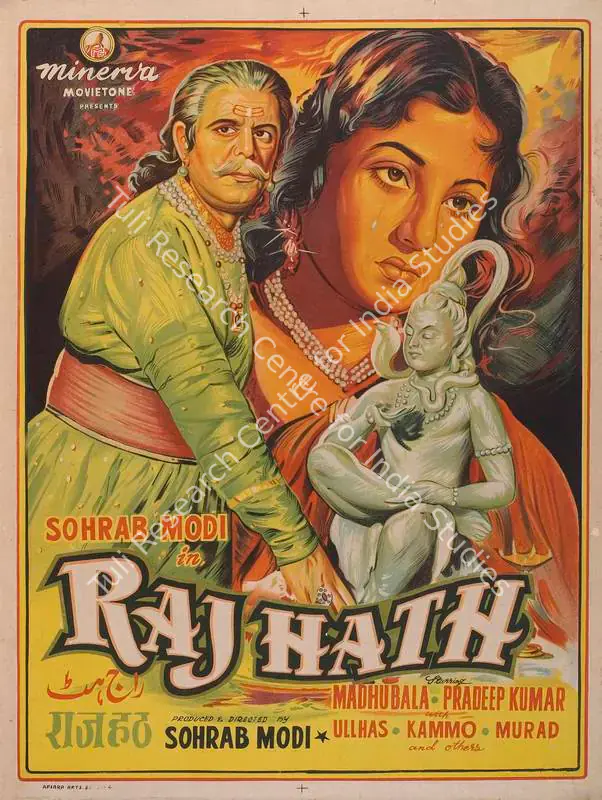 Modi, Sohrab (Producer), Raj Hath, 1956 | Full Sheet Poster | CinemaEducation | 00765940