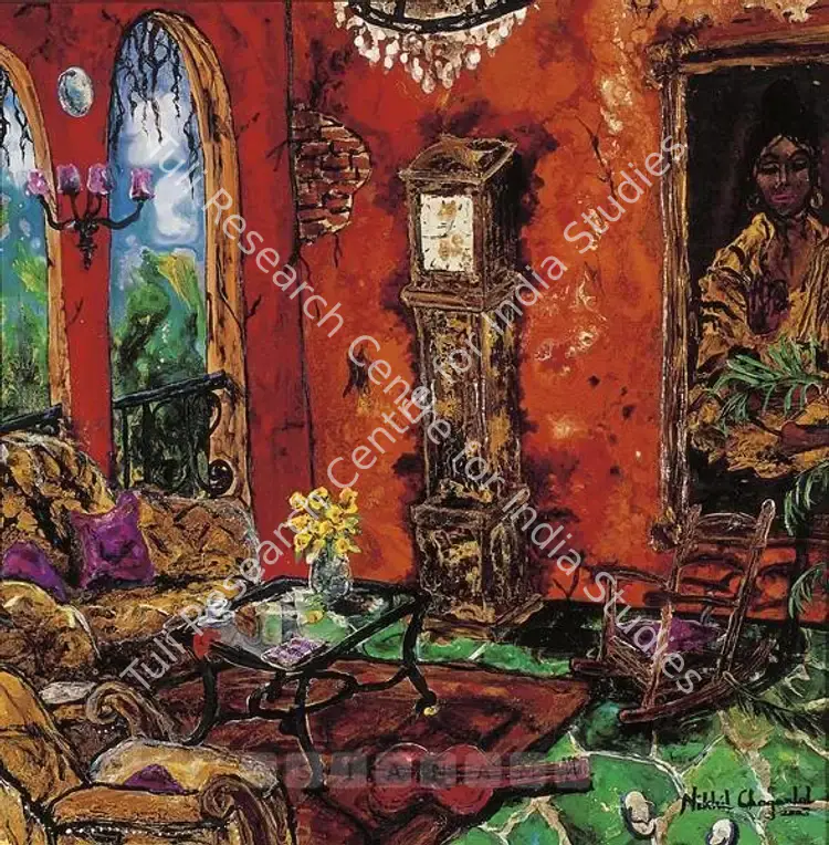 Chaganlal, Nikhil (Artist). Interior. Oil on board, 2003 | Painting | FineArts | 00599937