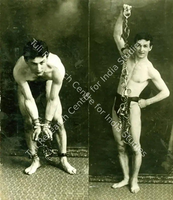 Houdini, Harry (Magician). Pair of vintage photographic portraits of a young Houdini. Silver prints | Magic Publicity Art & Memorabilia | PopCulture | 00092290