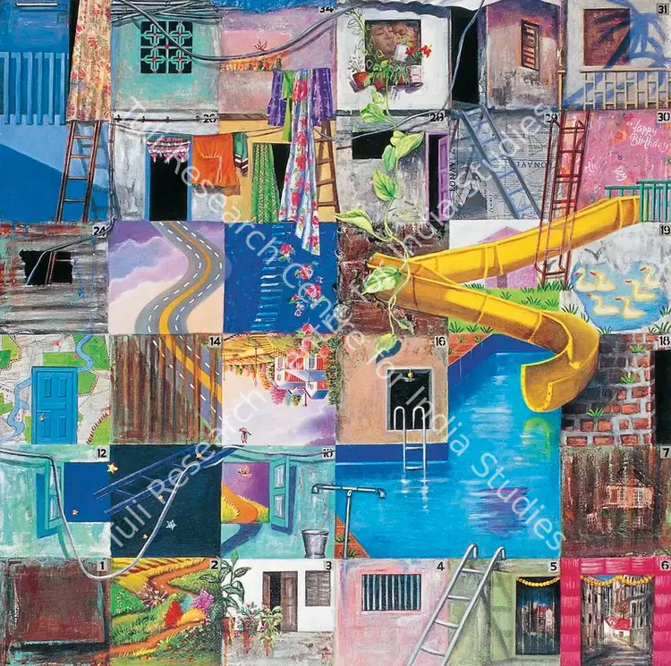Devidayal, Meera (Artist). Dream House Series. Oil on canvas, 2003 | Painting | FineArts | 00599781