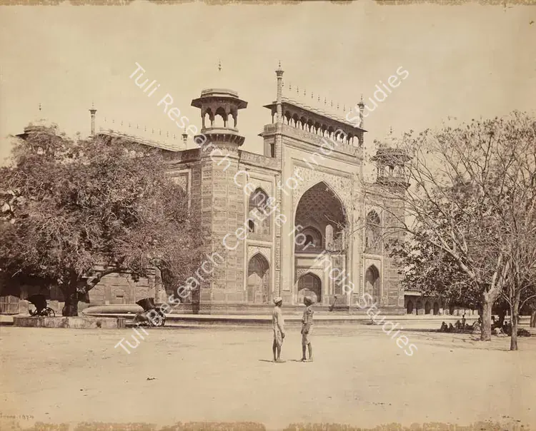 Bourne, Samuel (Photographer). Gate to Taj Mahal, Agra. Albumen print, c.1864-1866 | Antiquarian Photograph | Photography | 00114961