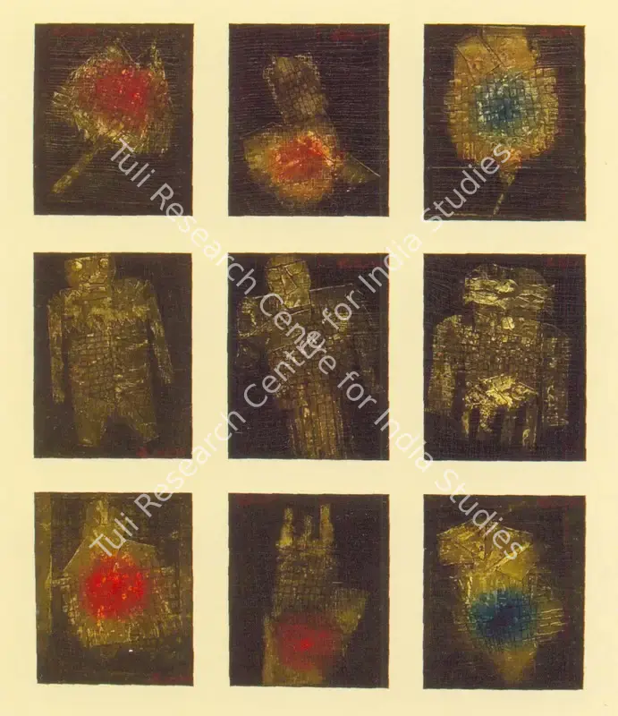 Deb, Partho P. (Artist). Untitled. Mixed media on board, 1990 | Painting | FineArts | 00574863