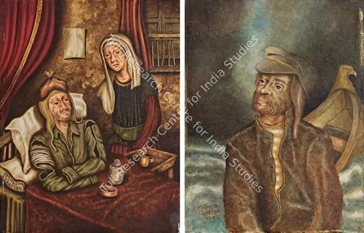 Cherian, Milburn (Artist). Untitled (A & B). Oil on canvas, 2005 | Painting | FineArts | 00604567