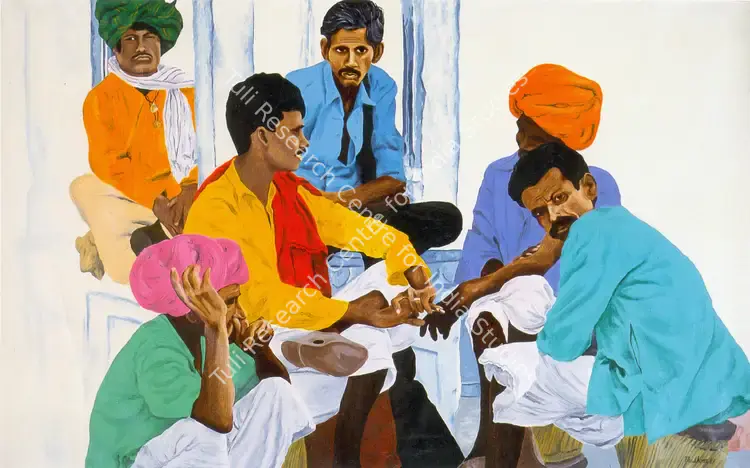 Kapoor, Madhoor (Artist). Sidewalk. Oil on canvas, 1987 | Painting  | 00877263