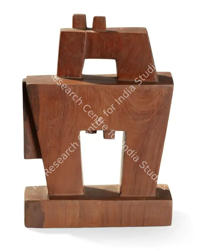Bhagat, Dhanraj (Artist). Untitled (Horse Series). Wood, c.1950s | Sculpture | FineArts | 00604047