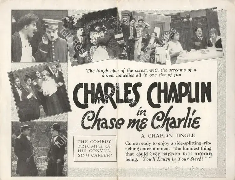 Chaplin, Charlie (Director), Chase Me Charlie, 1918 | Handbill | CinemaEducation | 00760546